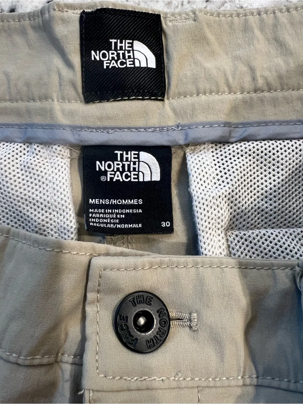The North Face Men's Light Khaki Flat Front Shorts